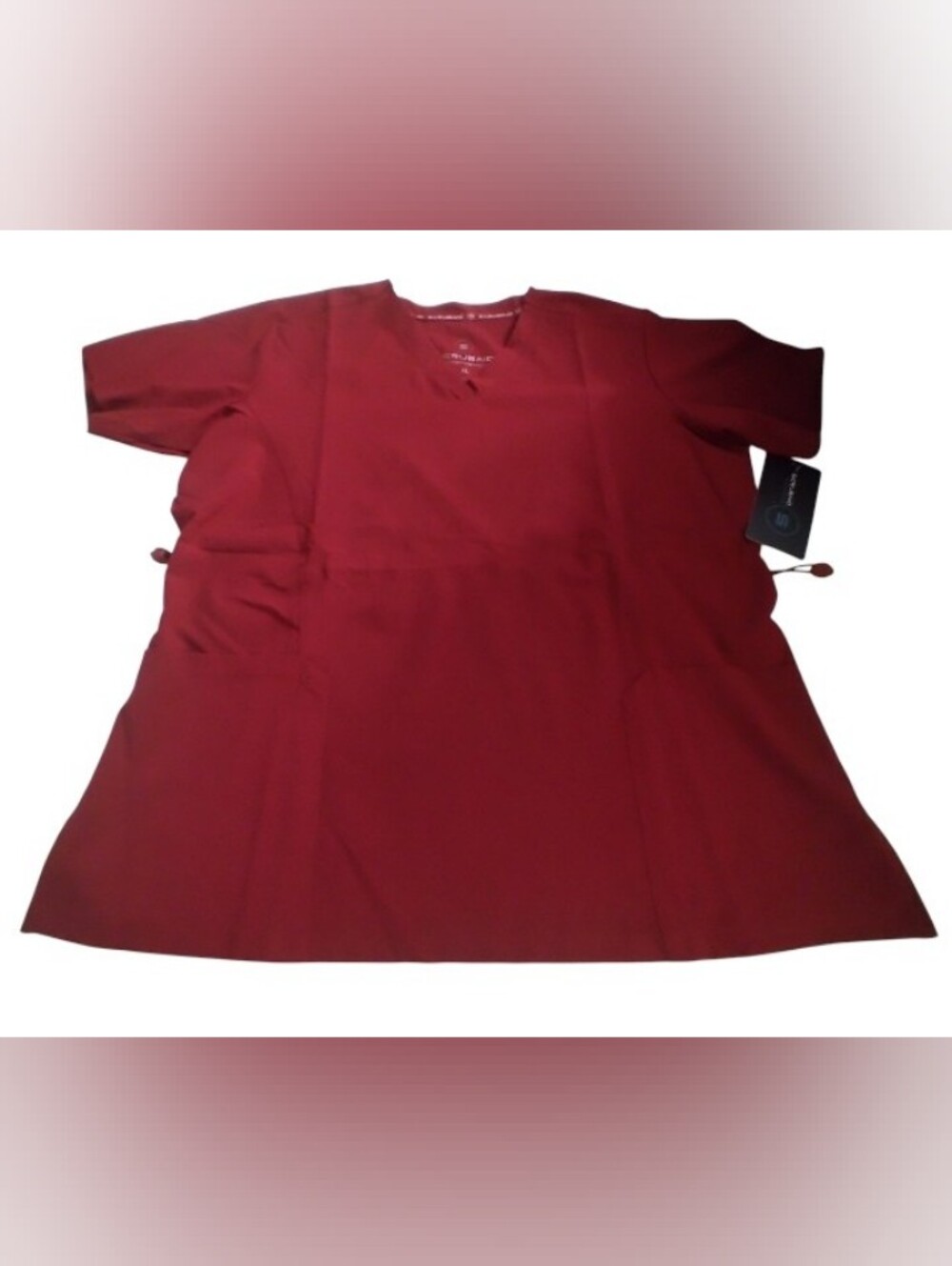 Scrubaid Performance Women's Medical Scrub Top in Cherry Red New XL